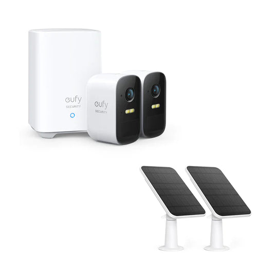 ANKER EufyCam 2C + EUFYCAM SOLAR PANEL CHARGER(2-PACK)
