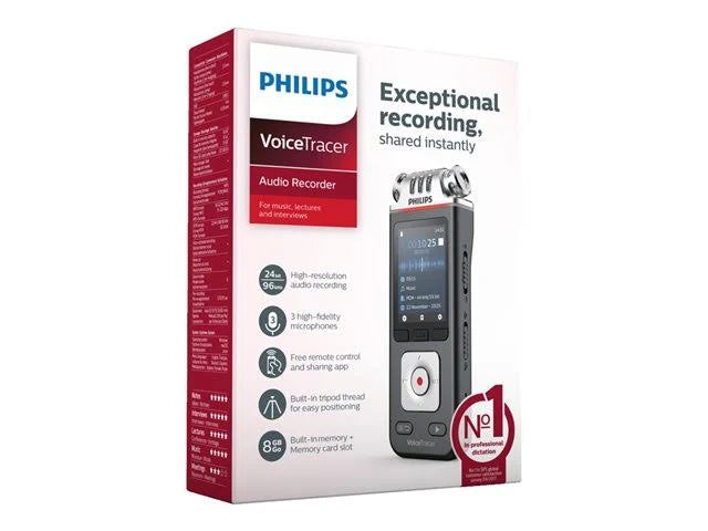 Philips VoiceTracer Tracciatore vocale DVT6110, Registratori Audio