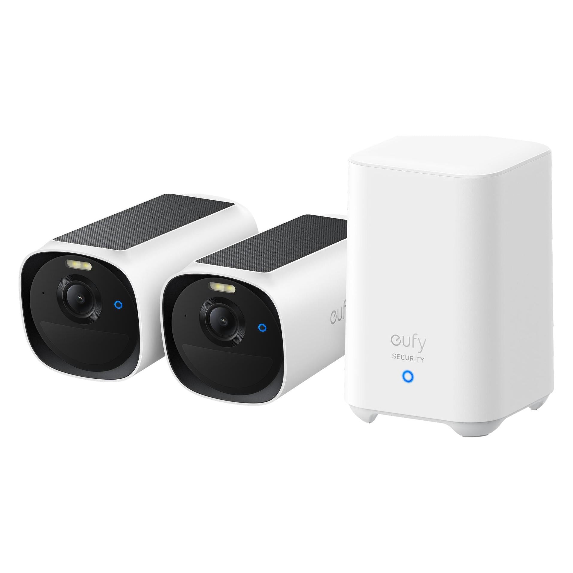 eufy E40 HomeBase 2 Telecamera Esterna 2K Solare 2x Bianco