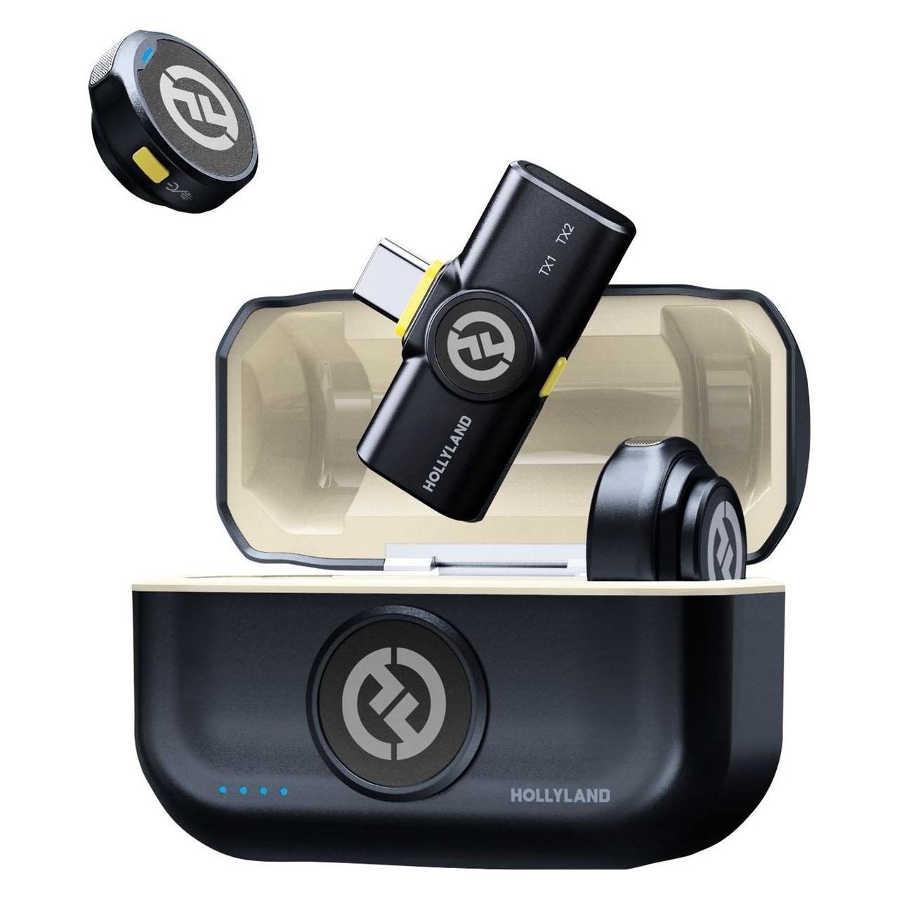 Hollyland Lark M2 Microfono Lavalier Wireless USB-C 48 kHz/24-Bit