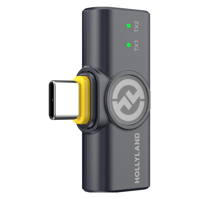 Hollyland Lark M2 Microfono Lavalier Wireless USB-C 48 kHz/24-Bit
