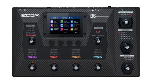 Zoom B6 Processore multieffetto per basso