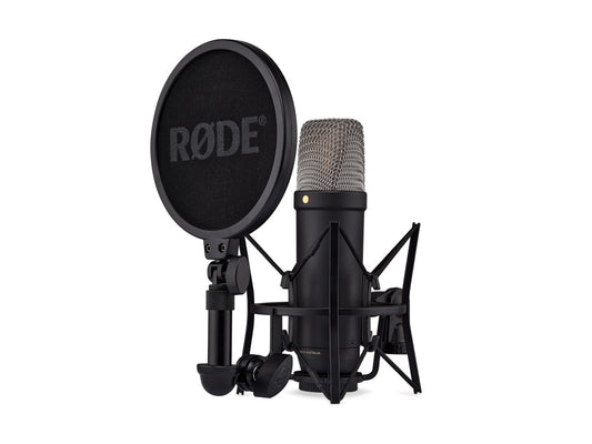 RODE NT1 di quinta generazione nero - Microfono a condensatore USB e XLR, nero