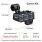 TASCAM CA-XLR2d-C - Adattatore microfono XLR per fotocamere mirrorless, kit Canon