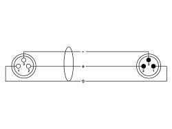 CORDIAL CPM 3 FM - Cavo per microfono, 3 m