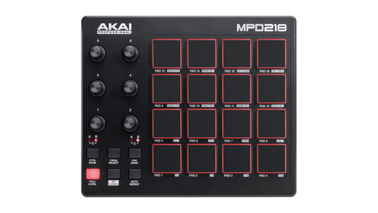 AKAI MPD218 Pad controller ricco di funzioni e altamente giocabile