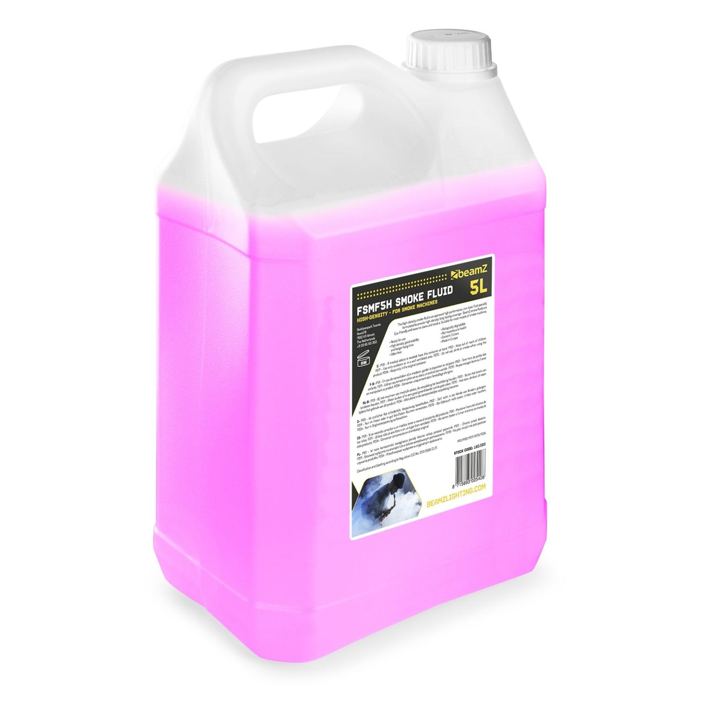 beamZ FSMF5H Fluido Nebbia 5L Alta Densità Rosa