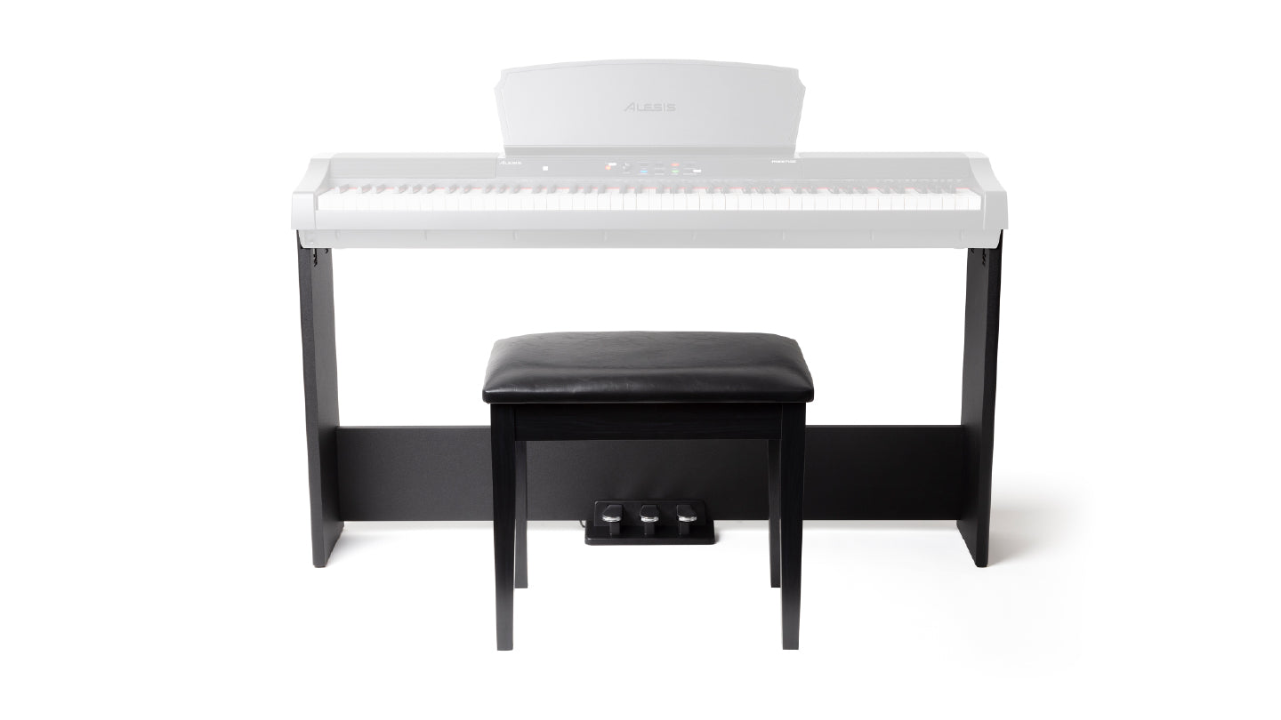 Alesis AHB-1 Supporto in legno per pianoforte con 3 pedali e panca