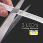 V-TAC Strip LED SMD5050 9W/m 5m 60 LED/m 24V 6400K IP65 10mm