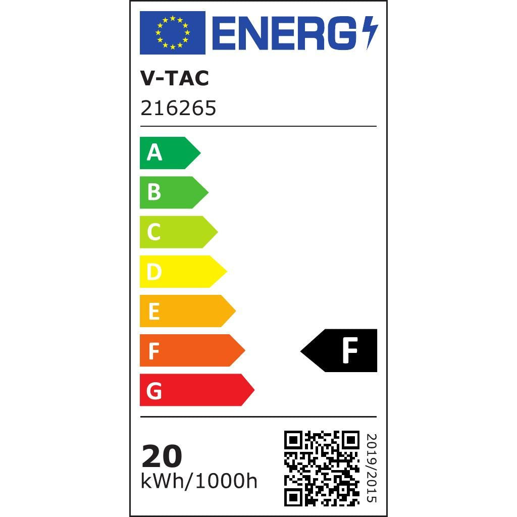 V-TAC Tubo LED 20W 150cm in Nanoplastica 3000K