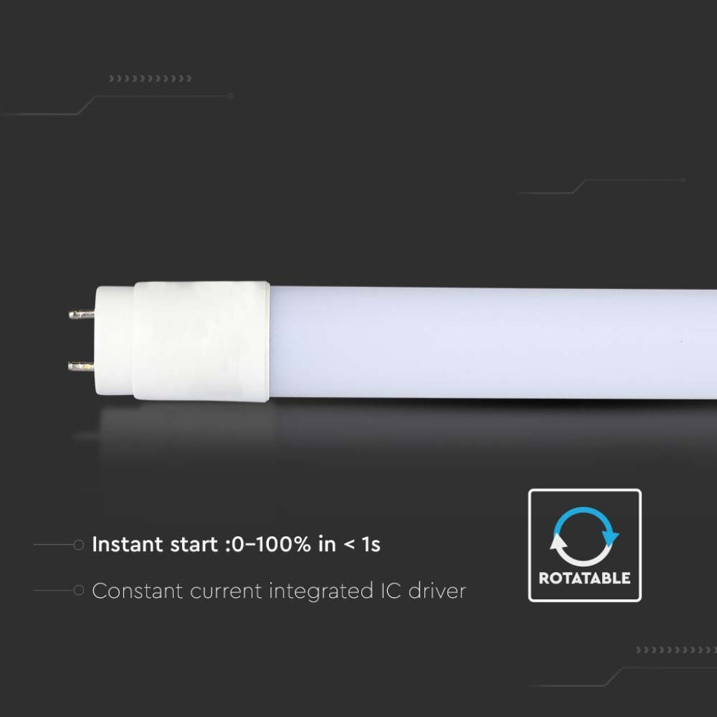 V-TAC Tubo LED 20W 150cm in Nanoplastica 3000K