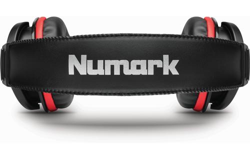 Numark HF-175 Cuffie Over-Ear Driver 40 mm, Nero/Rosso