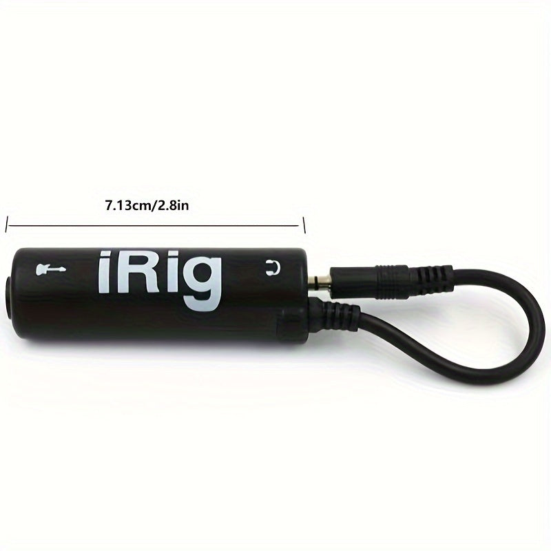 Interfaccia Audio Chitarra I-Rig Converter per Telefono, Nero