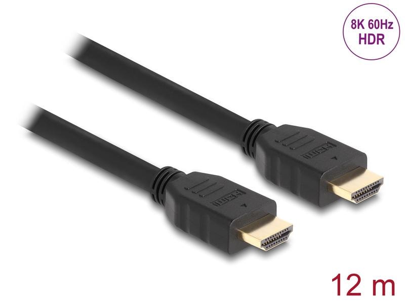 Delock 8K 60Hz Cavo HDMI 48 Gbps 12 m