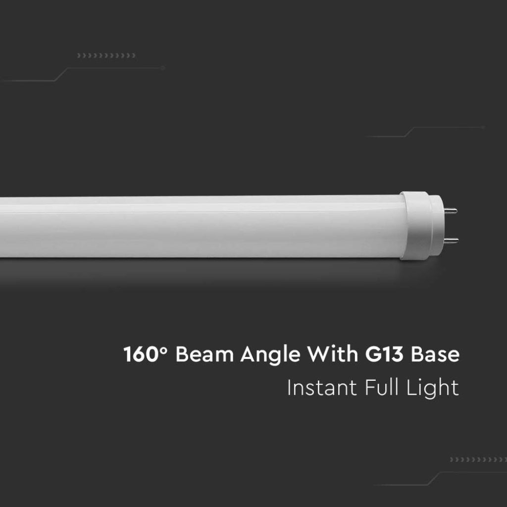 V-TAC Tubo LED 18W in Vetro 120cm Con Starter 3000K