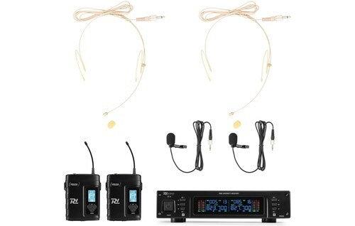 Power Dynamics Sistema UHF Wireless PD220B con 2 Bodypack