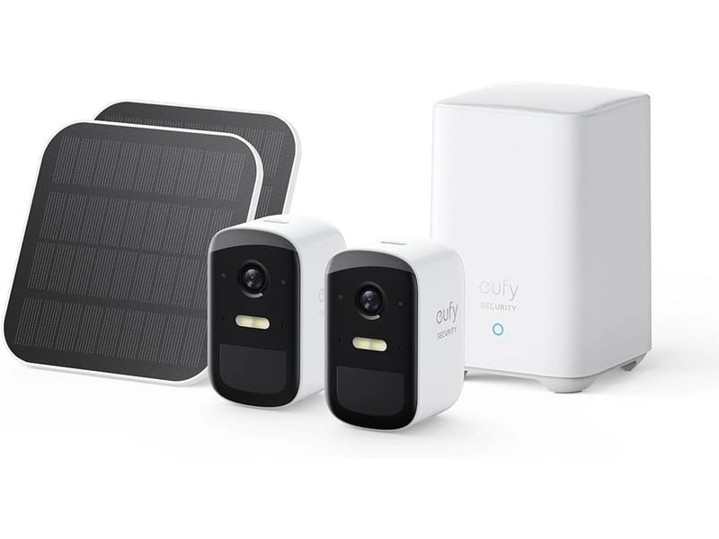 eufy eufyCam 2C Kit Videosorveglianza 2 Camere Solare 1080p Bianco