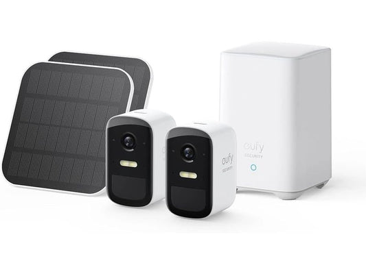 eufy eufyCam 2C Kit Videosorveglianza 2 Camere Solare 1080p Bianco