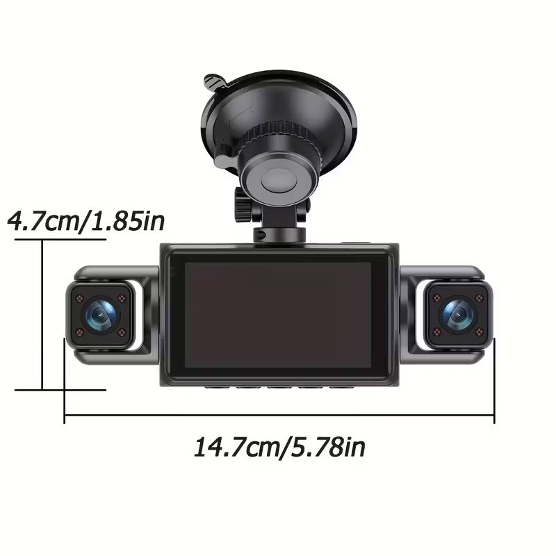 Dashcam a 4 Canali con Visione Notturna