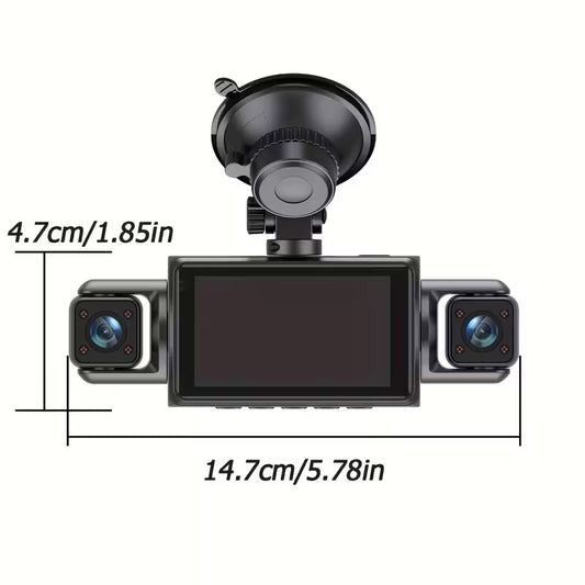 Dashcam a 4 Canali con Visione Notturna
