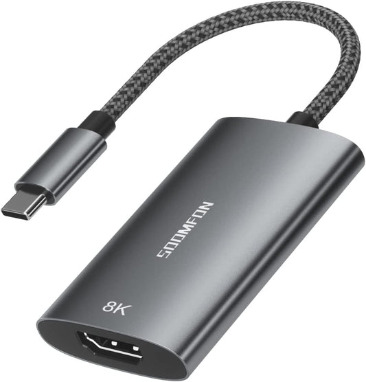 SOOMFON 8K USB C HDMI Adapter Thunderbolt 3/4 to HDMI Adapter