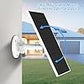 Pannello solare per telecamera esterna Eufy compatibile con pannello solare ad alimentazione continua Eufycam con cavo di ricarica da 9,8 piedi