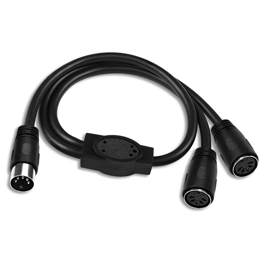 Cavo adattatore MIDI Splitter Y, DIN 5 pin maschio a doppio 2 femmine