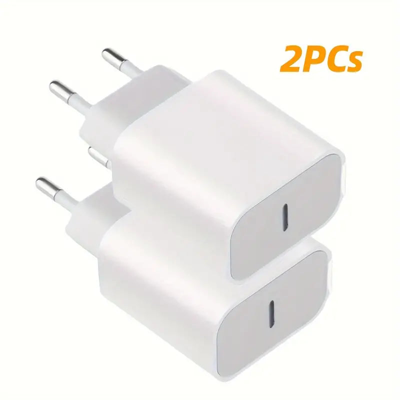 Doppio Caricabatterie da Muro USB Tipo C