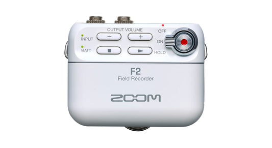 Zoom F2 Bianco Registratore da campo e microfono lavalier