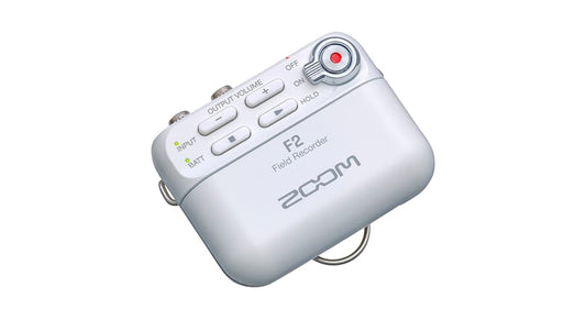 Zoom F2 Bianco Registratore da campo e microfono lavalier