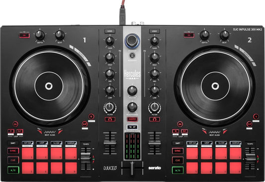 Hercules DJ DJControl Inpulse 300 MK2 Controller, Compatibile con Serato