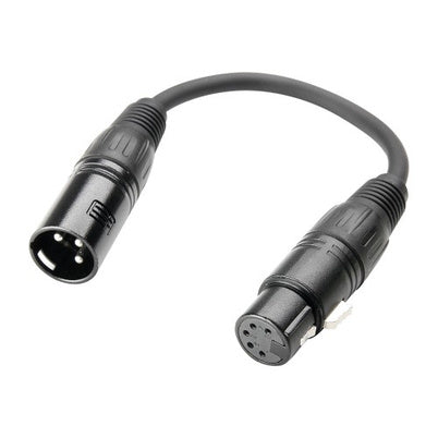 Adam Hall Cavo DMX adattatore  XLR 5 poli femmina x XLR 3 poli maschio | 0,2 m