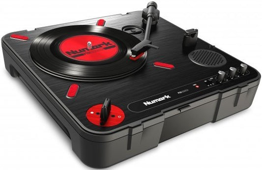 Numark PT01 Scratch Giradischi Portatile per DJ Rosso con USB
