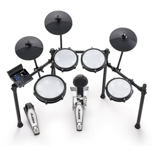 Alesis Kit Nitro Max Batteria elettronica in otto pezzi con teste a rete e Bluetooth