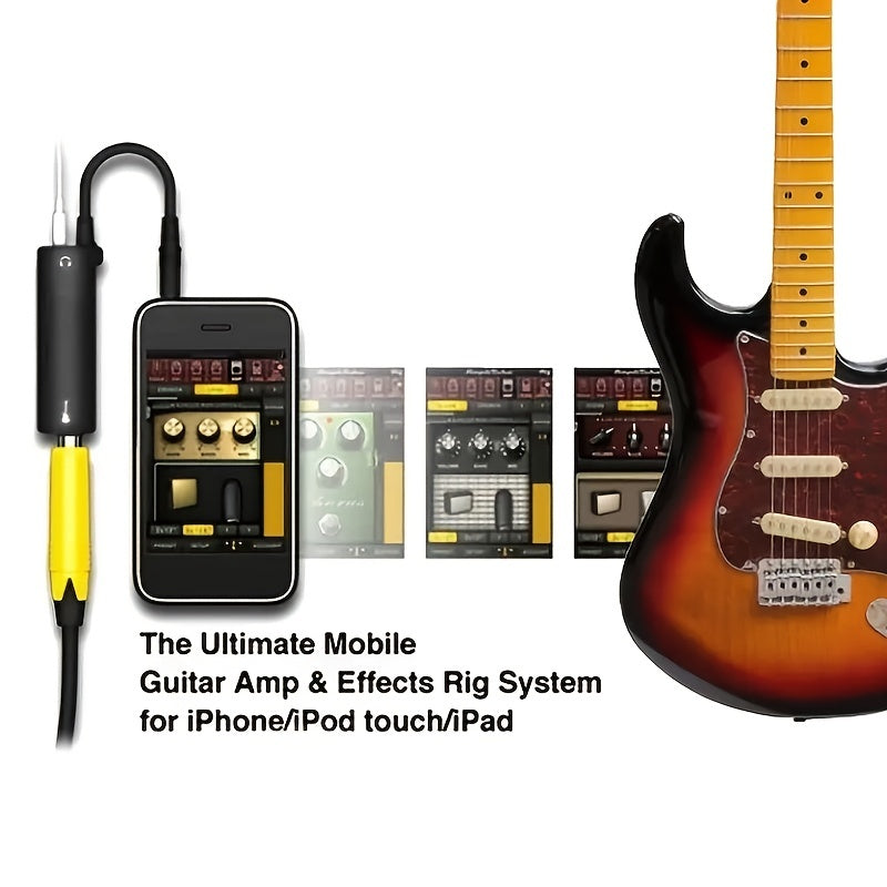 Interfaccia Audio Chitarra I-Rig Converter per Telefono, Nero