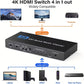 Switch Multi-Viewer HDTV 4x1 | 4 Ingressi / 1 Uscita – 4K - 30Hz