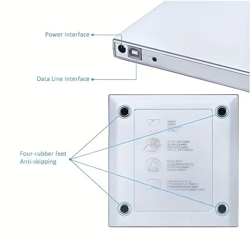 Unità Esterna CD/DVD USB 3.0 & USB-C 2-in-1
