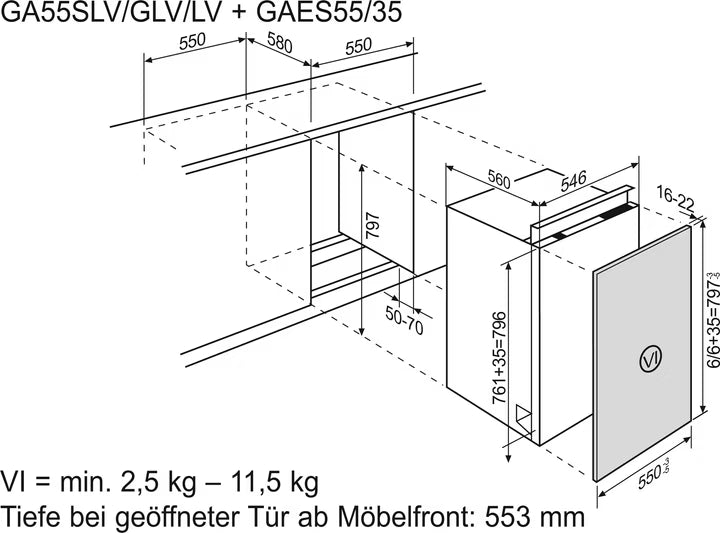 Electrolux GA55LV Lavastoviglie