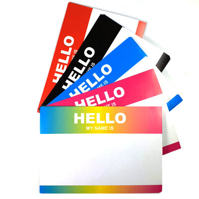 STICKER PACK HELLO MY NAME IS... LARGE (50PCS)