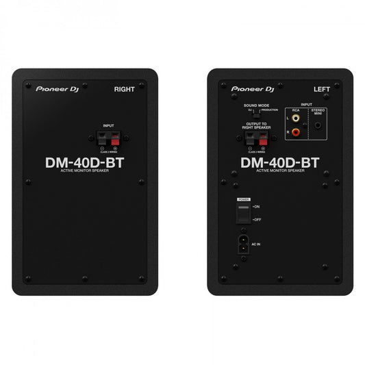 Pioneer DJ  M-40D-BT monitor attivo da 4"(pc) con Bluetooth (coppia) Nero / Bianco