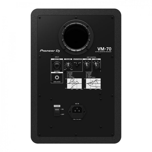 Pioneer DJ VM-70 monitor attivo da 6,5"(pc)/ Nero