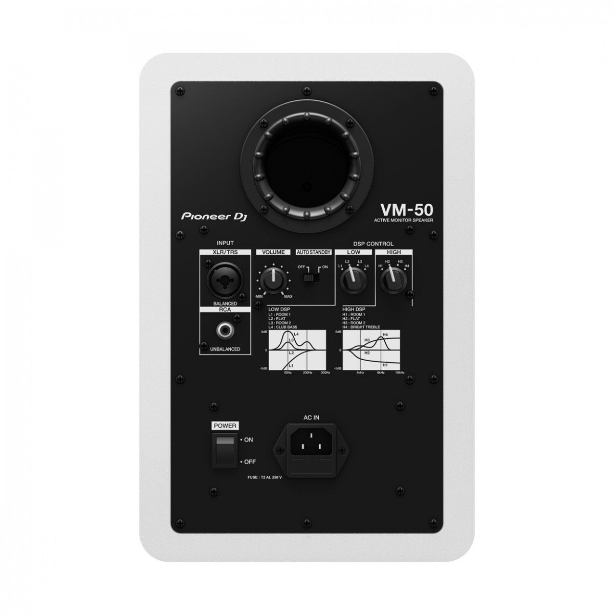 Pioneer DJ VM-50-W monitor attivo da 5"(pc) / bianco