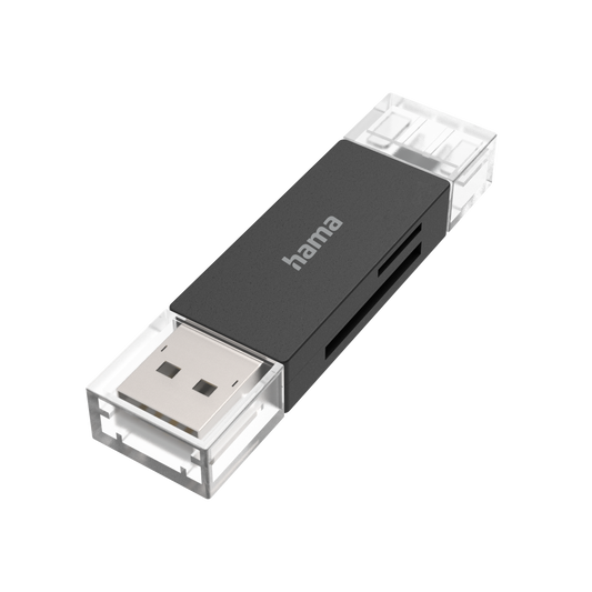 Hama Lettore di carte USB, OTG, USB-A + USB-C, USB 3.2, SD/microSD