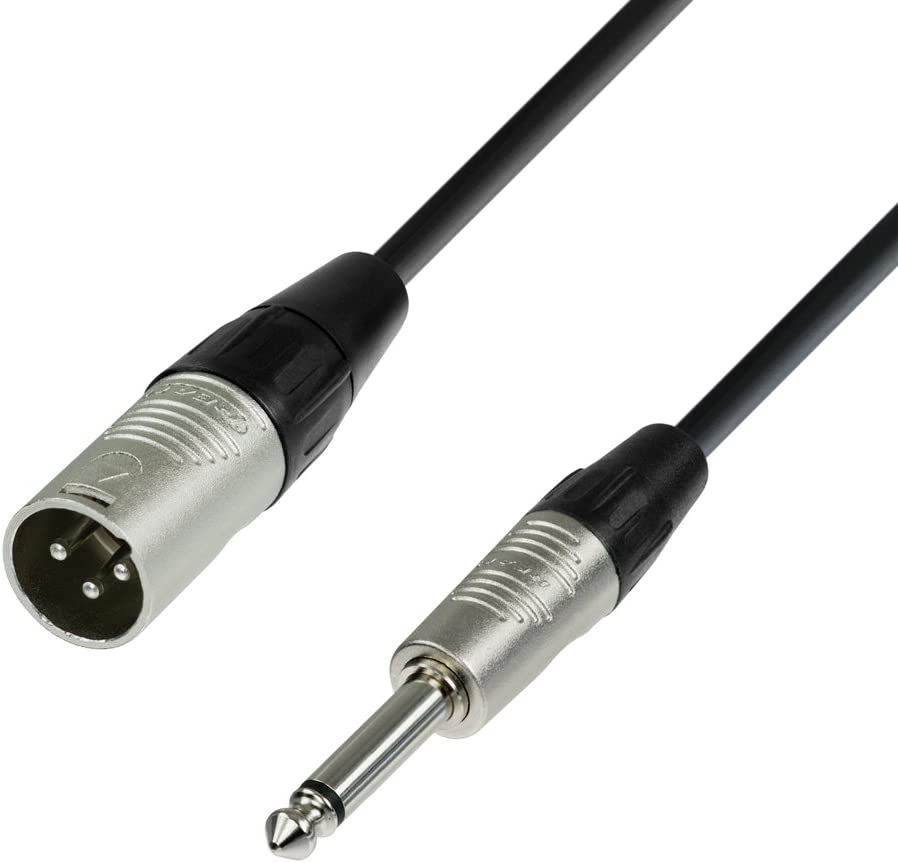 Microphone Cable XLR Male to 6.3mm Jack Mono 6m