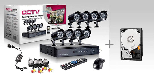 VIDEOSORVEGLIANZA Set h264 CCTV 8 CANALI con 8 Telecamere