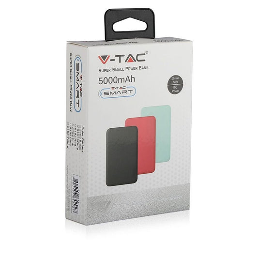 V-TAC Power Bank 5.000 mAh Colore Bianco