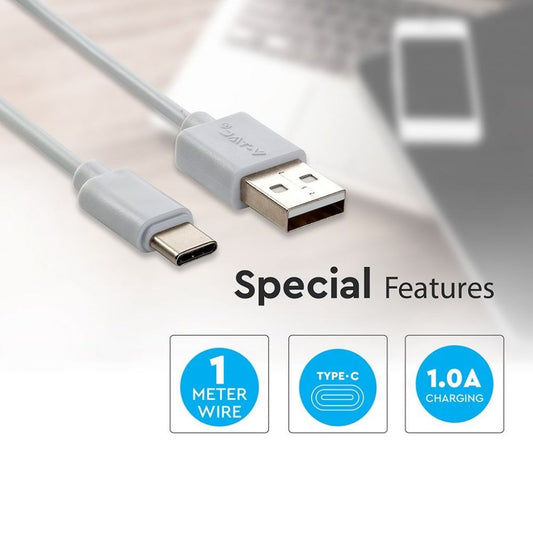 V-TAC Cavo USB Tipo C Colore Bianco - Pearl Series