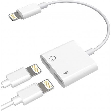 Adattatore iphone lightning cuffie e lightning ricarica