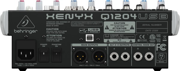 Mixer Regia Behringer Xenyx Q1204USB