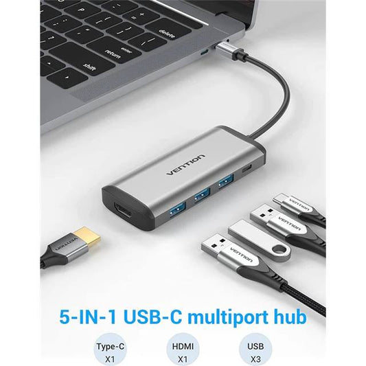 Vention USB C Docking station 5in1 4K ULTRA HD, 100W